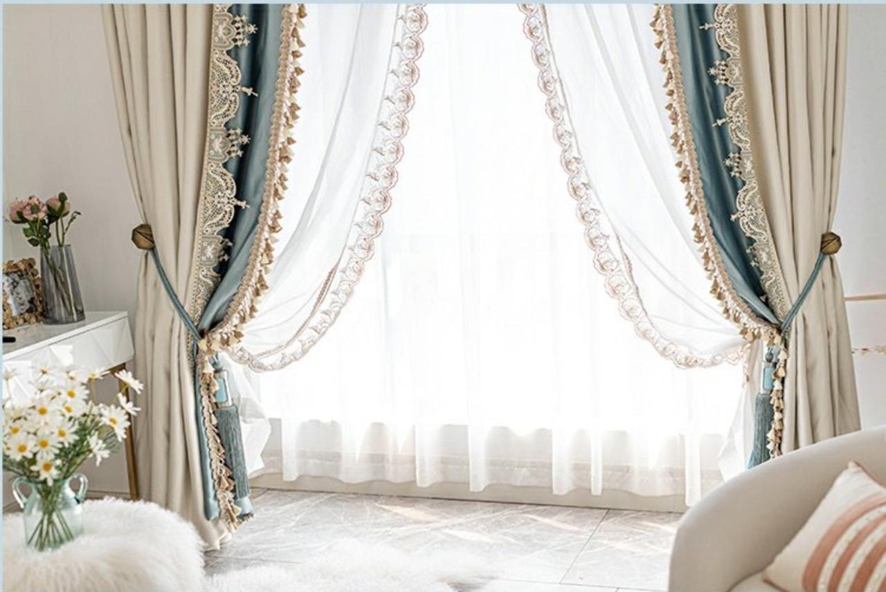 Living Room Curtain Installation Abu Dhabi